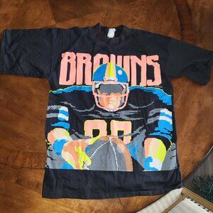 1989 Caribe NFL Browns shirt. XLARGE *